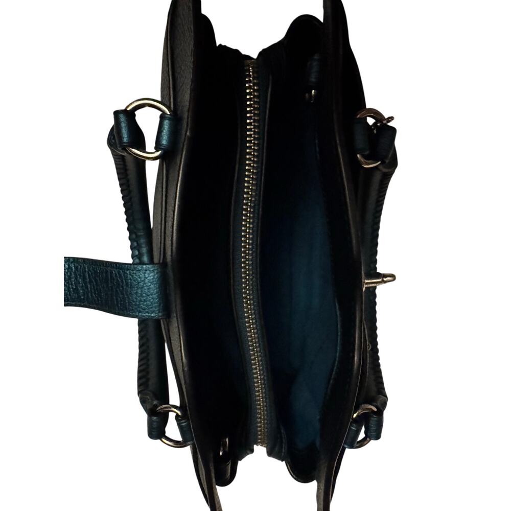 Coach Rare Turquoise Mercer Rivet Satchel 24 Silver Clove - Picture 6 of 10